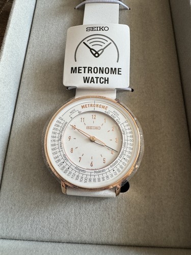 SEIKO Metronome Watch White SMW002A Standard Line Genuine