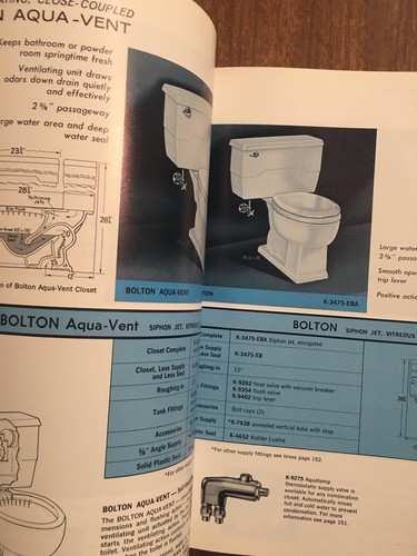 Vintage 1973 Kohler Plumbing Products Catalog K73 100 Bold Craftsman Catalog