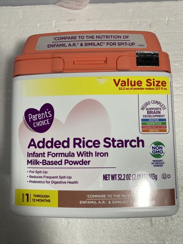 parents choice formula for spit up