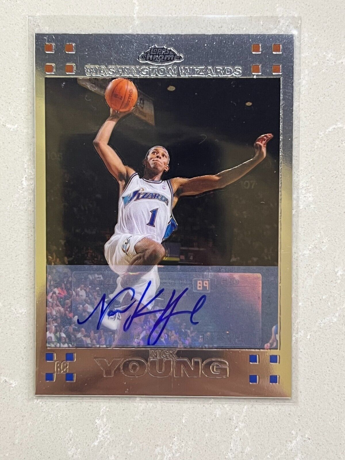 2007-08 Topps Chrome Nick Young Rookie Card Auto (RC) #145 /149 WOW Swaggy ??. rookie card picture