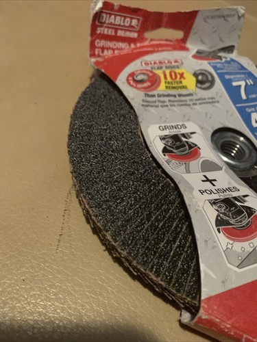 Diablo 7" 40-Grit Steel Demon Grinding and Polishing Flap Disc Type 29