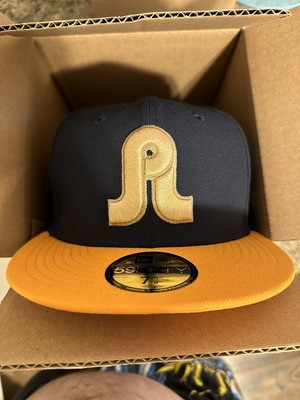PRETTY LIGHTS X JIBERISH NEW ERA 5950 FITTED NIGHTSHIFT GOLD 7 5/8 IN HAND