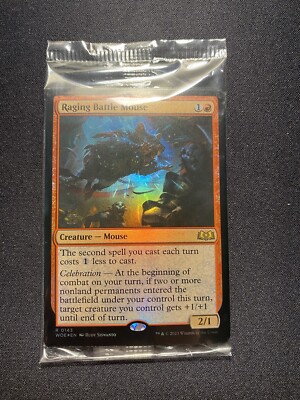 Near Mint x 1 Raging Battle Mouse - Foil - Prerelease Promo Magic Promos - FOIL