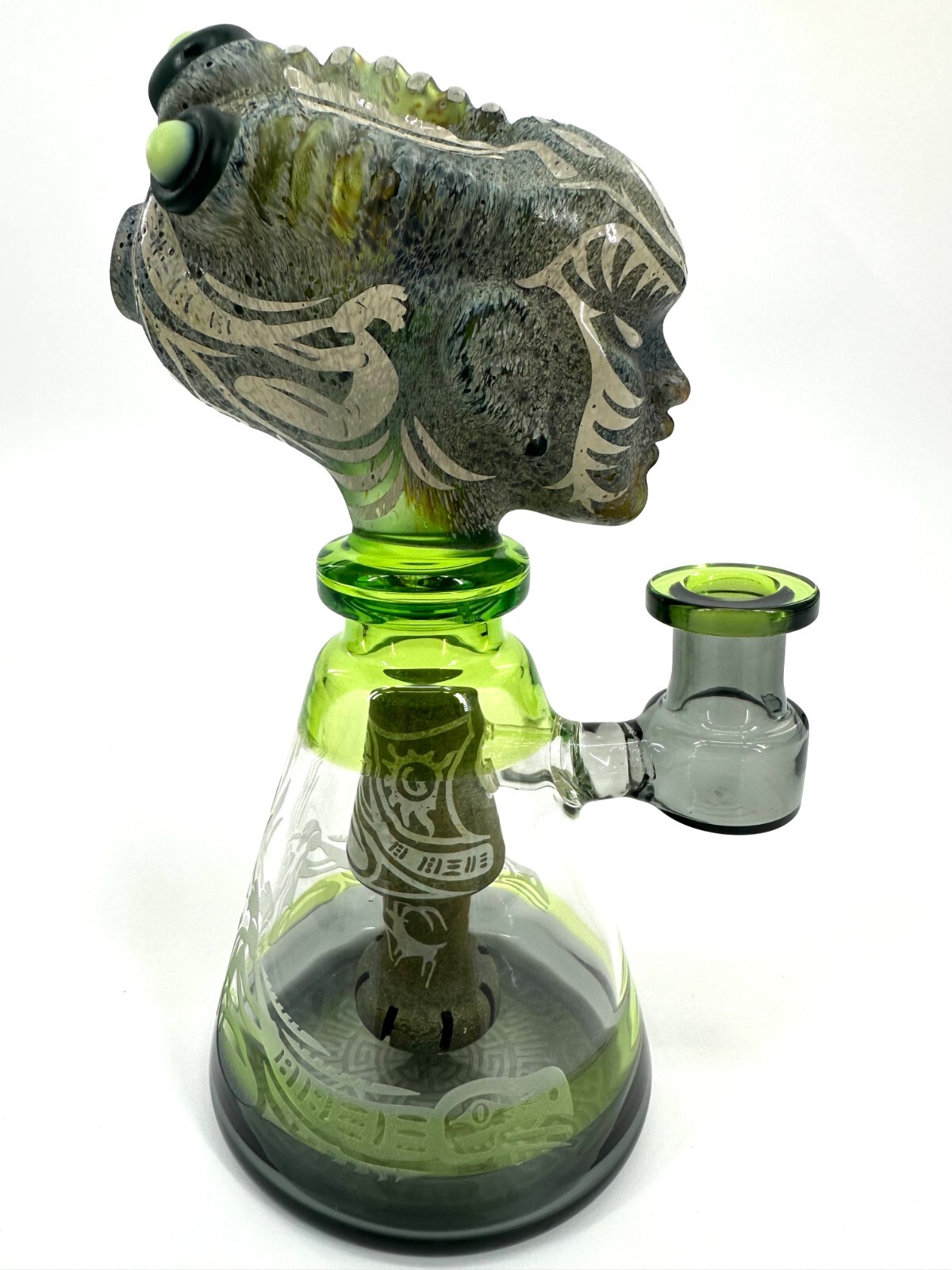 8" 14mm Bong ALIEN Glass Water Pipe MONSTER USA Best Bong Gift Unique Design