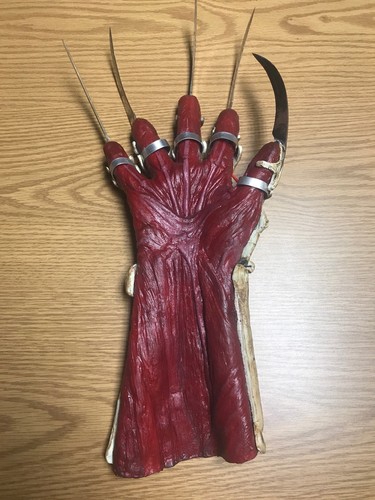New Nightmare Freddy Kreuger Glove Hand Movie Prop Made By Anders Eriksen