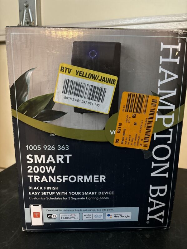 Hampton Bay HB-200-1215WIFI Smart 200W Landscape Lighting Transformer OPEN BOX
