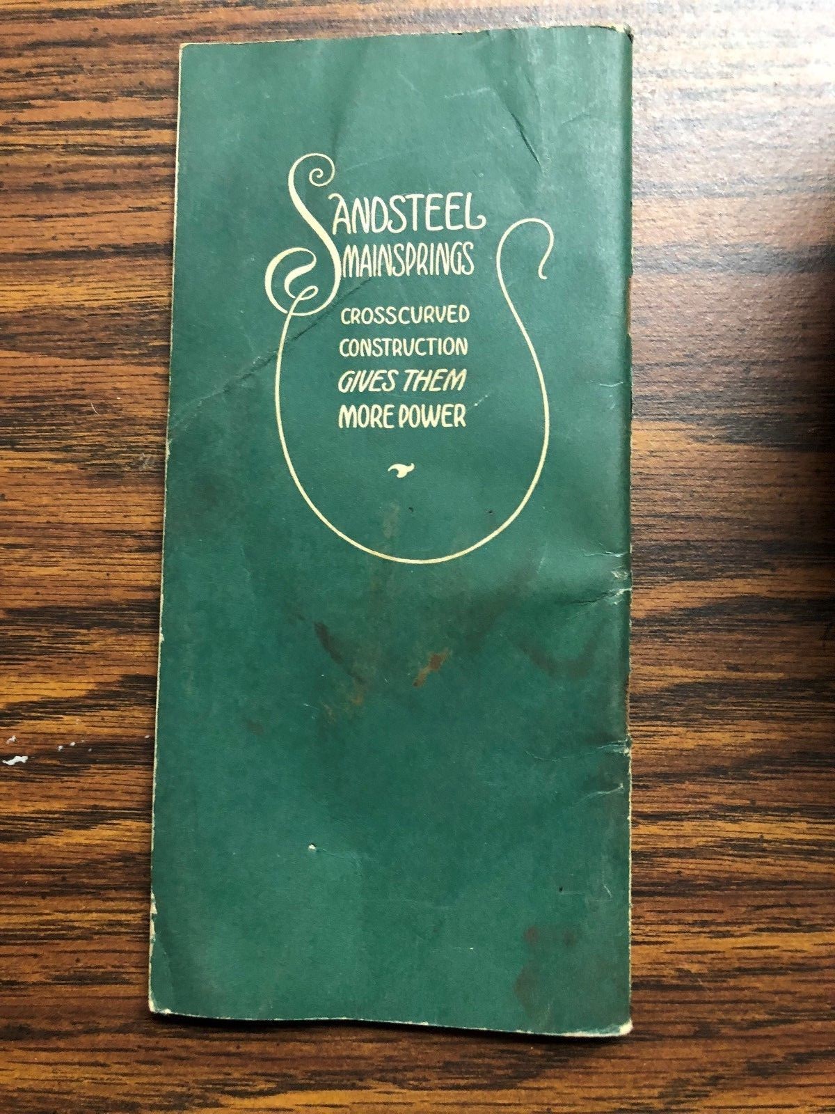 Vintage Sandsteel Quality Watch Motor Mainsprings Catalog 1944