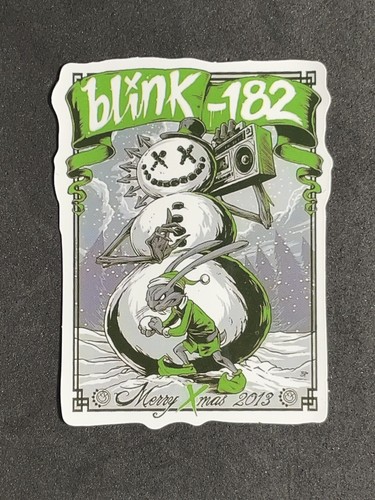 Blink 182 Punk Rock 90s Band Sticker Decal California Snowman for Skateboard New