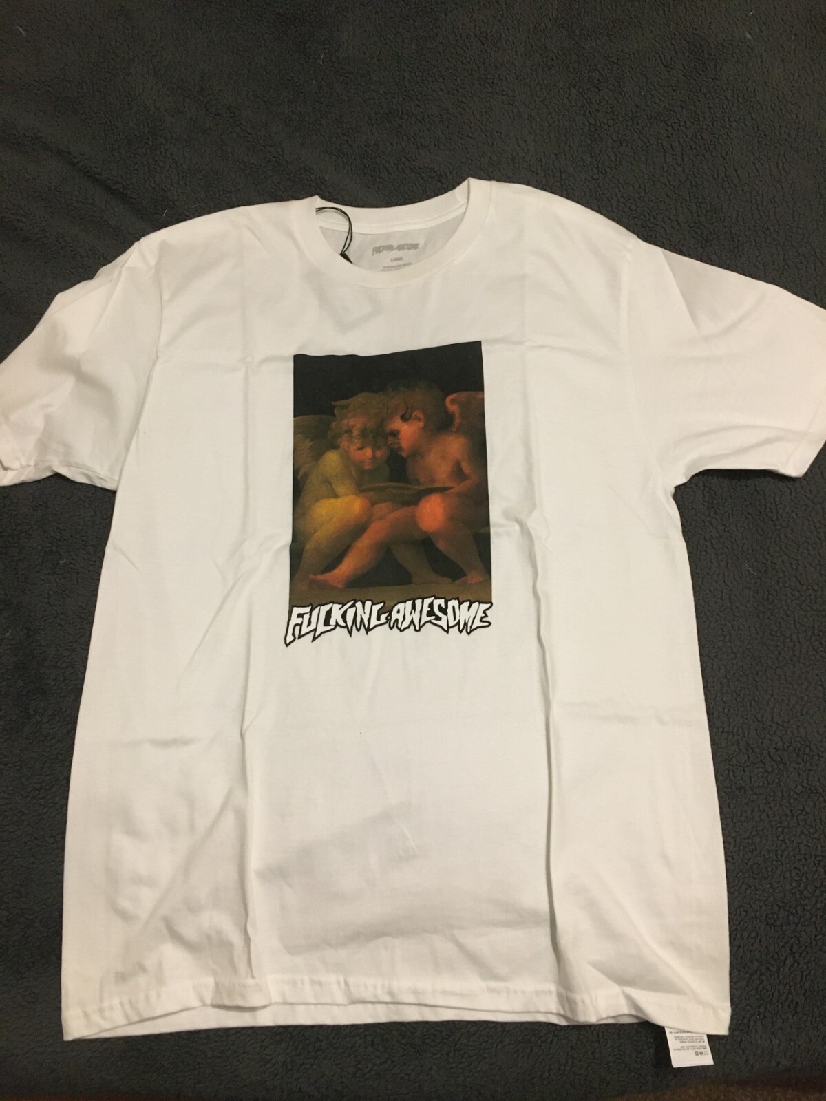 【FUCKING AWESOME】ANGEL WITH DEMONIC ANGEL TEE 3 colors Fucking Awesome - Angel With Demonic Angel Tee - Sand