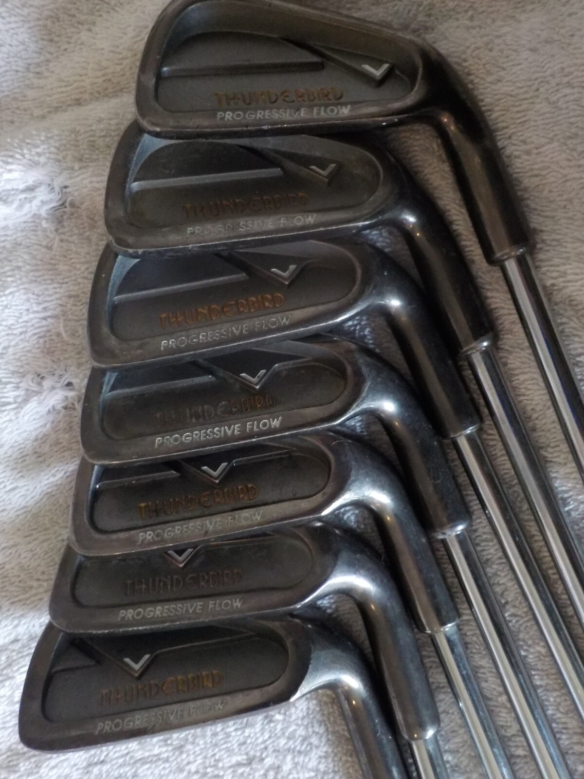 A "Used" Set of 3 thru 9 Northwestern "Thunderbird" Irons!