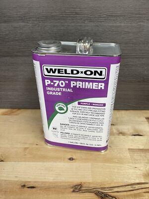 Weld-On P-70 Purple Primer Pvc/Cpvc 1 Gallon 128oz New