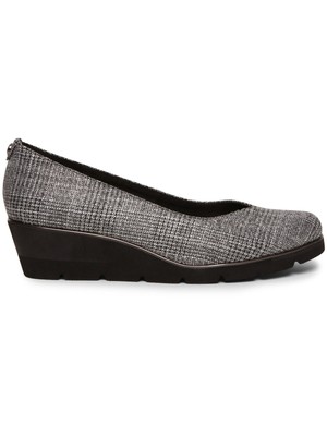 

ANNE KLEIN Женские серые туфли-лодочки без шнуровки на танкетке с мягкой подкладкой Davey, миндалевидный носок, 7 м, Серый, DAVE01F9