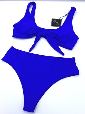 ZAFUL, Bikini-Set, grün, Animal-Muster, Gr.36(S) , neu