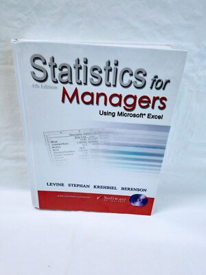 Statistics For Managers Using Microsoft Excel (Hardcover, 2004)