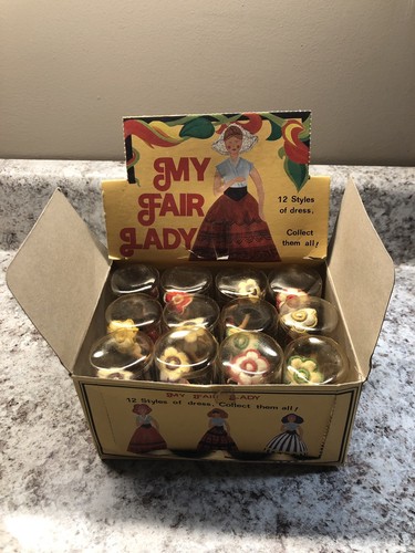 Vintage “My Fair Lady” Miniature Dolls Set 12 Doll House Size Fashion Styles NIB