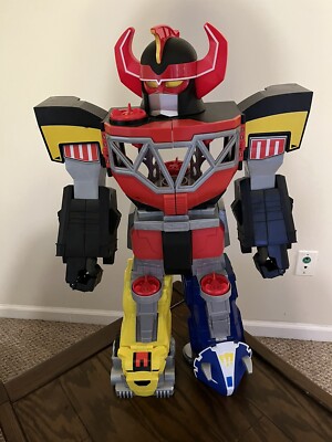 Imaginext ~ Power Rangers ~ Morphin Megazord Playset ~ Red ~ Black ~ Yellow ~