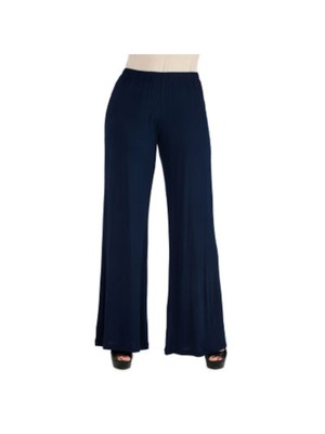 

24 SEVEN COMFORT Женские темно-синие брюки-клеш стрейч, Navy, 142211