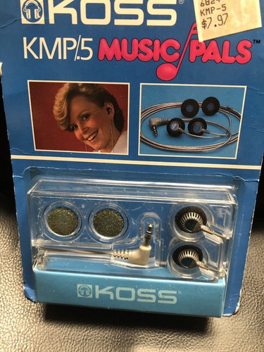 Vintage 1980’s KOSS KMP/.5 STEREO MICRO EARPHONES SEALED “ RARE & HARD TO FIND”