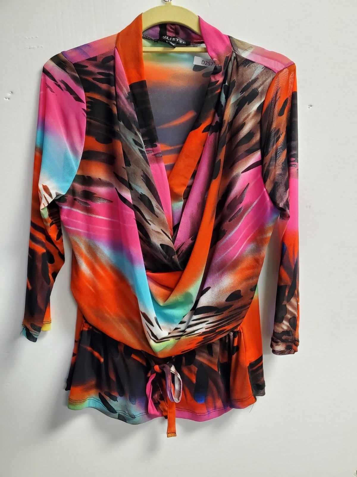 JULIETTE multi colored mesh top women size L (D2S7) | eBay