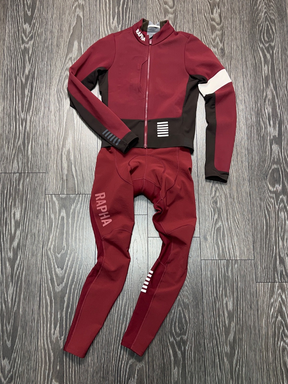 Mens Rapha Pro Team Winter Suit Set of Two Zip Jacket Pants