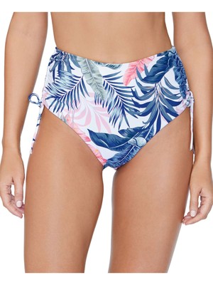

Женский синий купальник RAISINS с завязками и принтом пальмы Not So Bora Bora, низ