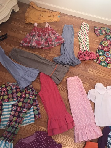 Giant Boutique Clothing Lot 40+ Pieces Ruffles Tops Sizes 4/5 6/7 Mixed