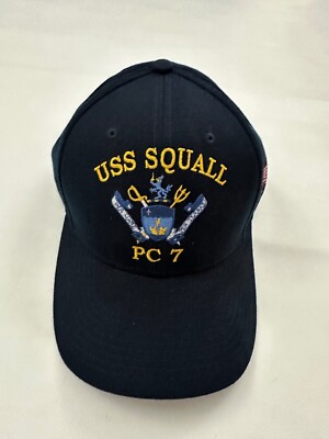 New The Corps USS Squall PC 7 Logo Blue Baseball Cap Hat One Size