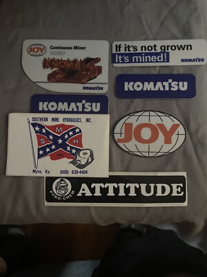 Random Lot Of 7 Different Coal Supply Company COAL MINING Stickers