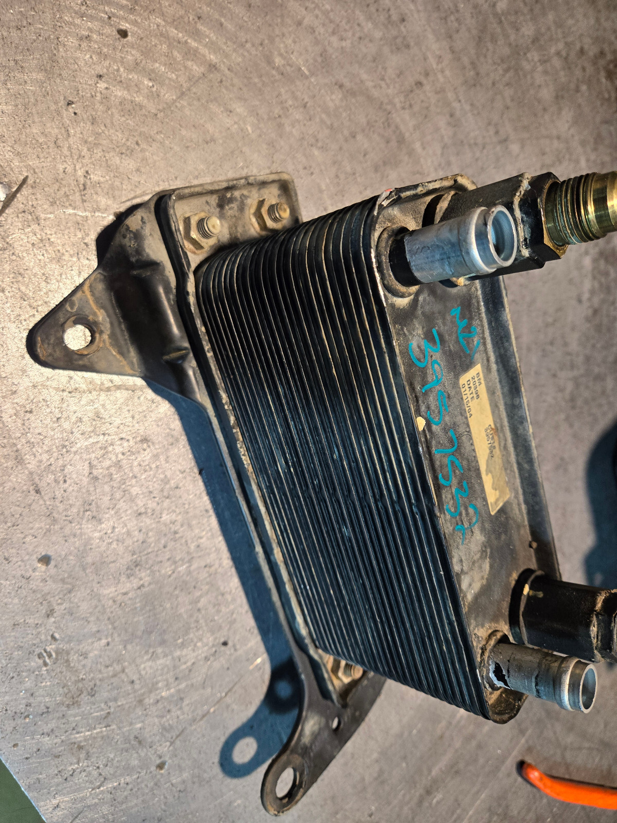 2003 Dodge Ram 2500 Transmission Oil Cooler Turbo Diesel 3957532 5.9 Cummins OEM - Picture 4 of 7