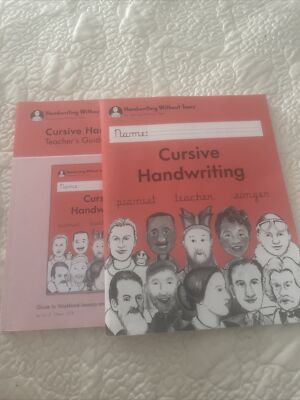 Handwriting Without Tears Cursive Handwriting Student Workbook And Teachers Man.
