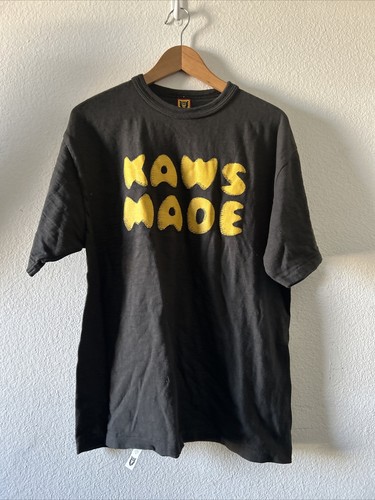 KAWS X Human Made KAWS MADE T-Shirt Size XL Black Streetwear KAWS X Human Made KAWS MADE T-Shirt Size XL Black Streetwear