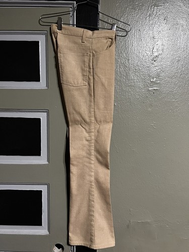 Vtg 70s 80s Levis 646 STA-PREST BIG E 28x30 Bell Bottom Talon 42 zipper