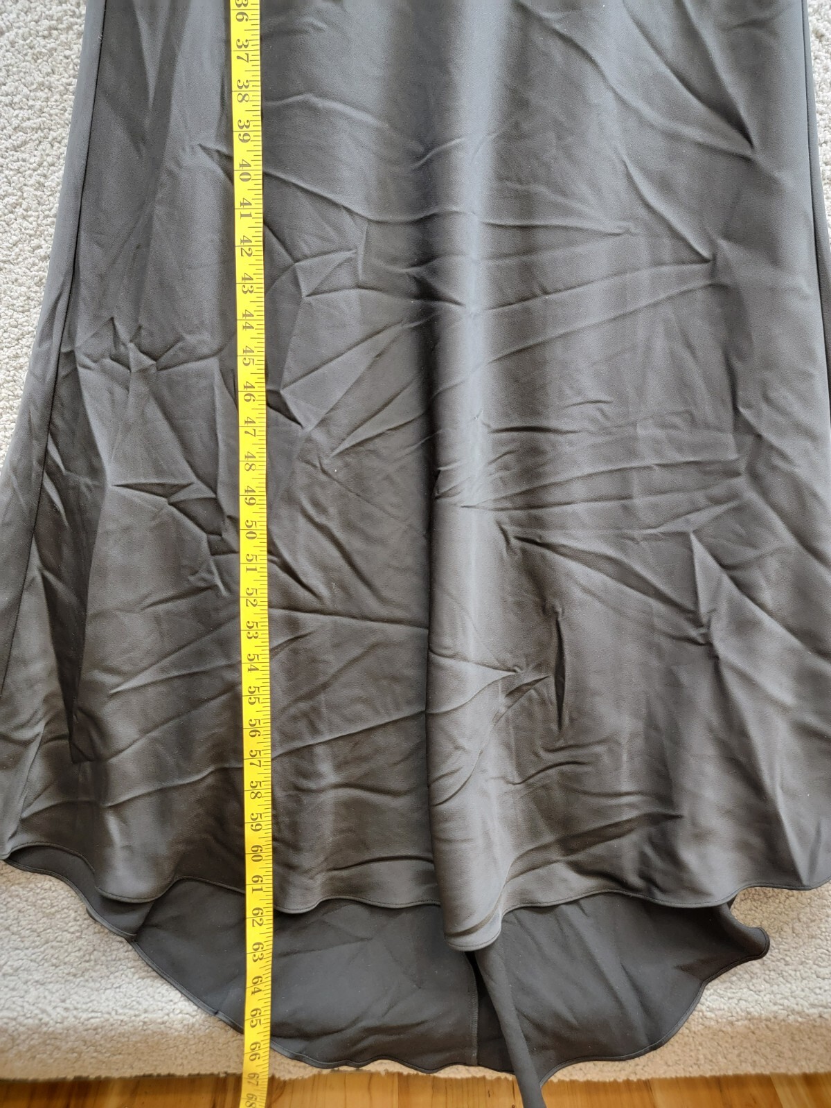 BCBGMAXAZRIA Cowl Neck Halter Gown Women's 6 Black Twist Detail Side Zip Closure - Picture 7 of 15
