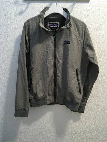Patagonia Men's Baggies 28150 Bomber Jacket Light Gray Size Patagonia Men's Baggies 28150 Bomber Jacket Light Gray Size