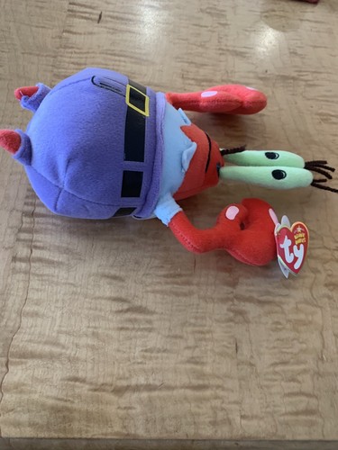 NWT 2006 TY BEANIE BABIES SPONGEBOB SQUAREPANTS MR. KRABS 8