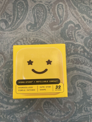 STARFACE HYDRO-STARS Yellow Compact Hydrocolloid Pimple Patches + Refill Compact