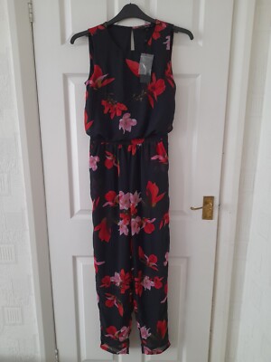 Vero Moda Night Sky  Sleeveless Floral Printed Playsuit Size XS