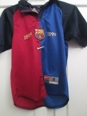 Barcelona 1899-1999 Centenary Football Shirt Size small boys