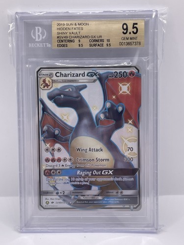 Pokemon BGS 9.5 GEM MINT Shiny Charizard GX Hidden Fates