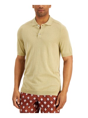 

TASSO ELBA Mens Green Classic Fit Polo, Зеленый, 100123258MN