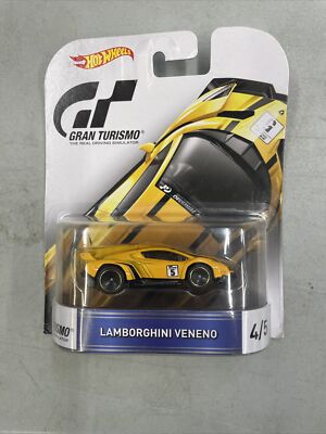 2016 Hot Wheels LAMBORGHINI VENENO #4 yellow- Gran Turismo - Retro Entertainment
