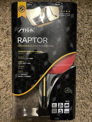-NEW IN PACKAGING- Stiga Raptor 7-Ply Extra Light Carbon/