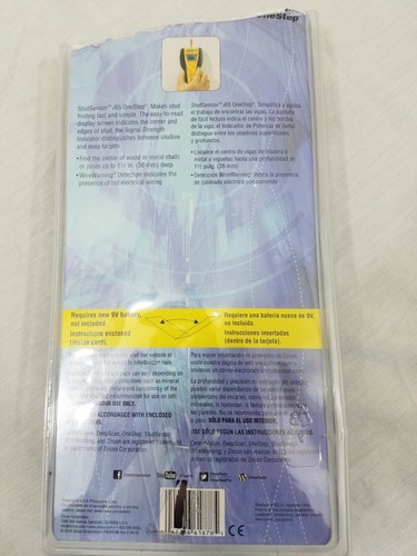 Zircon i65 One Step STUD SENSOR • LCD SCREEN • CENTER FINDING • Need Batteries