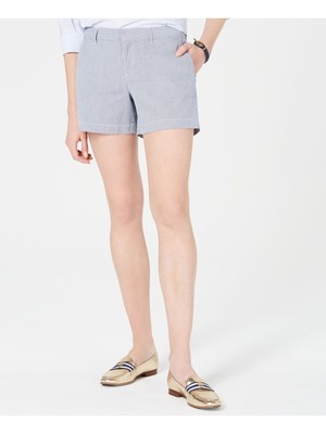 

TOMMY HILFIGER Женские шорты прямого кроя с карманами, Синий, J9SWN238