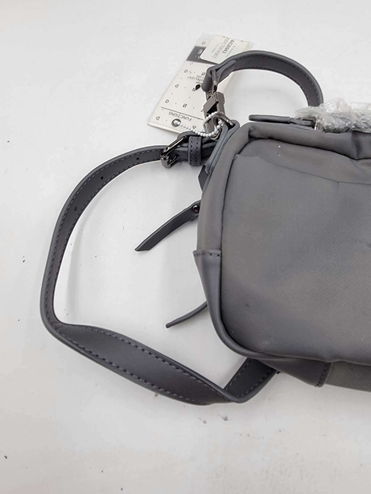 SOL AND SELENE Pristine Crossbody Bag Women's Slate Gray Adjustable Strap - Picture 10 of 15