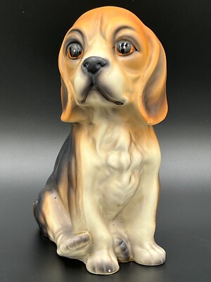 Vintage TILSO Japan Large Beagle Puppy Dog Figurine Collectible 9'' Tall 