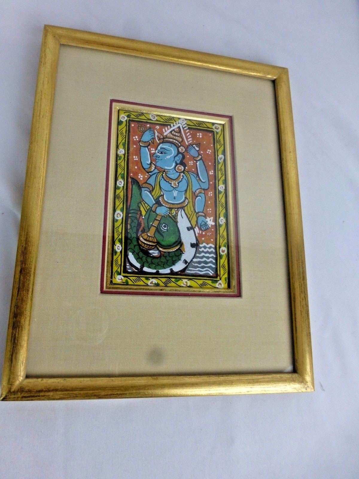 Fold Art / Indian Orissa Hindu ca. 1970s, framed