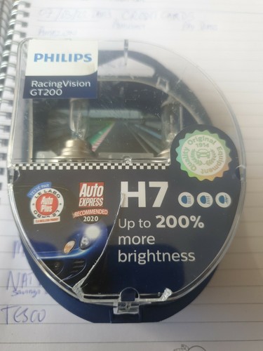 Philips Racing Vision GT200 H7 Bulbs