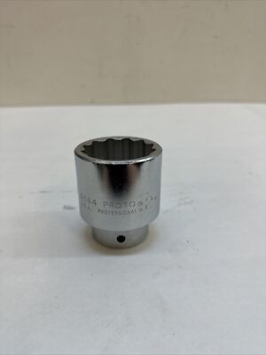 PROTO TOOLS, 3/4'' DRIVE, 2'' SAE, CHROME SHALLOW SOCKET, 12 POINT, #5564