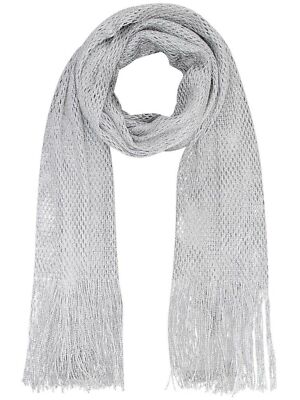 LIGHTWEIGHT MESH METALLIC SCARF
